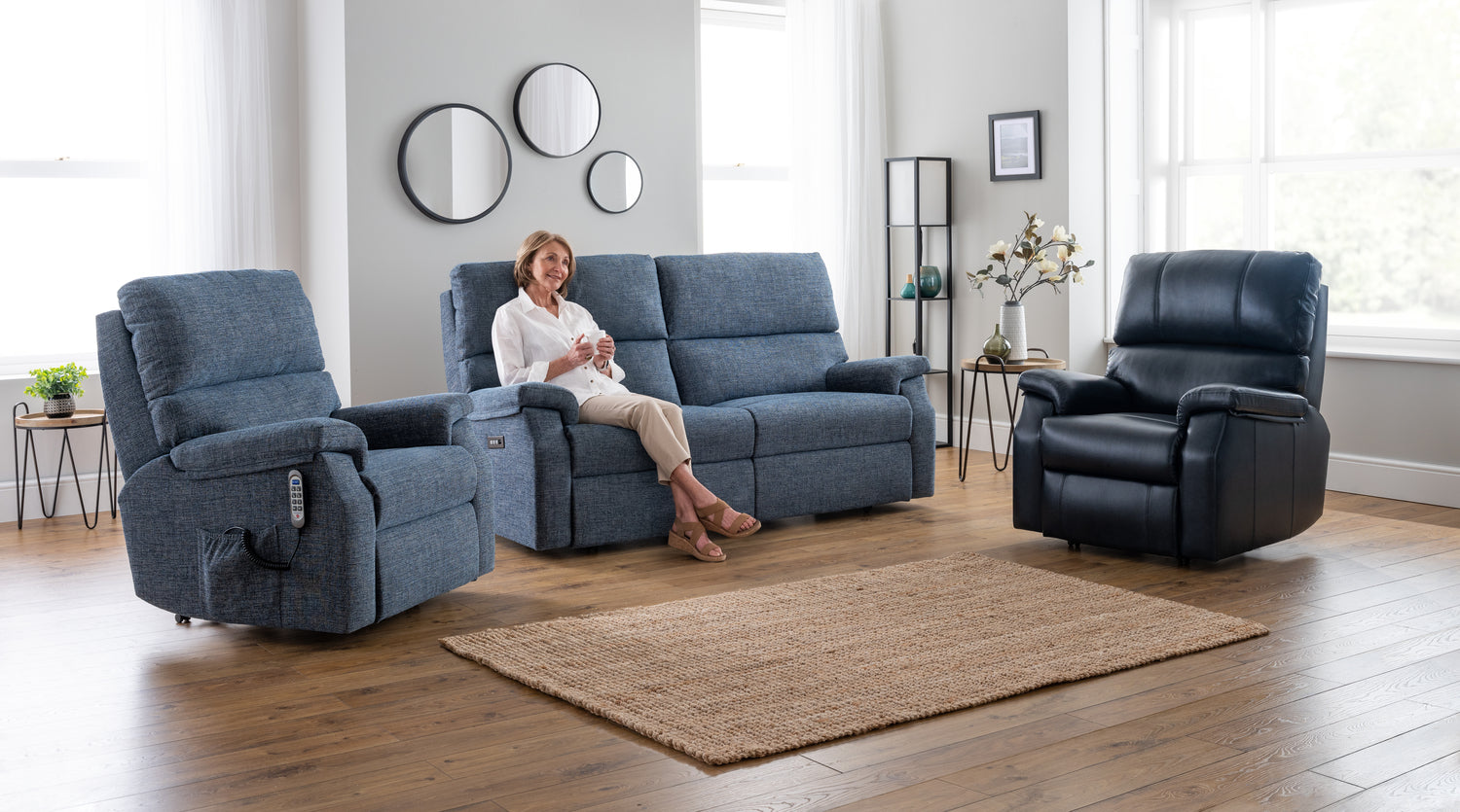 Celebrity Newstead Fabric 2 Seat Recliner Settee