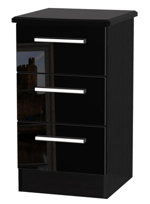 London 3 Drawer Bedside Cabinet