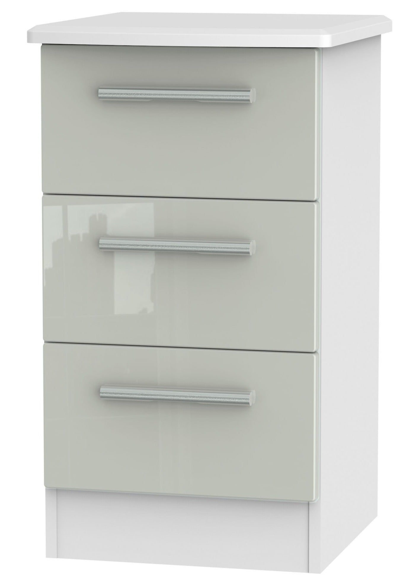 London 3 Drawer Bedside Cabinet