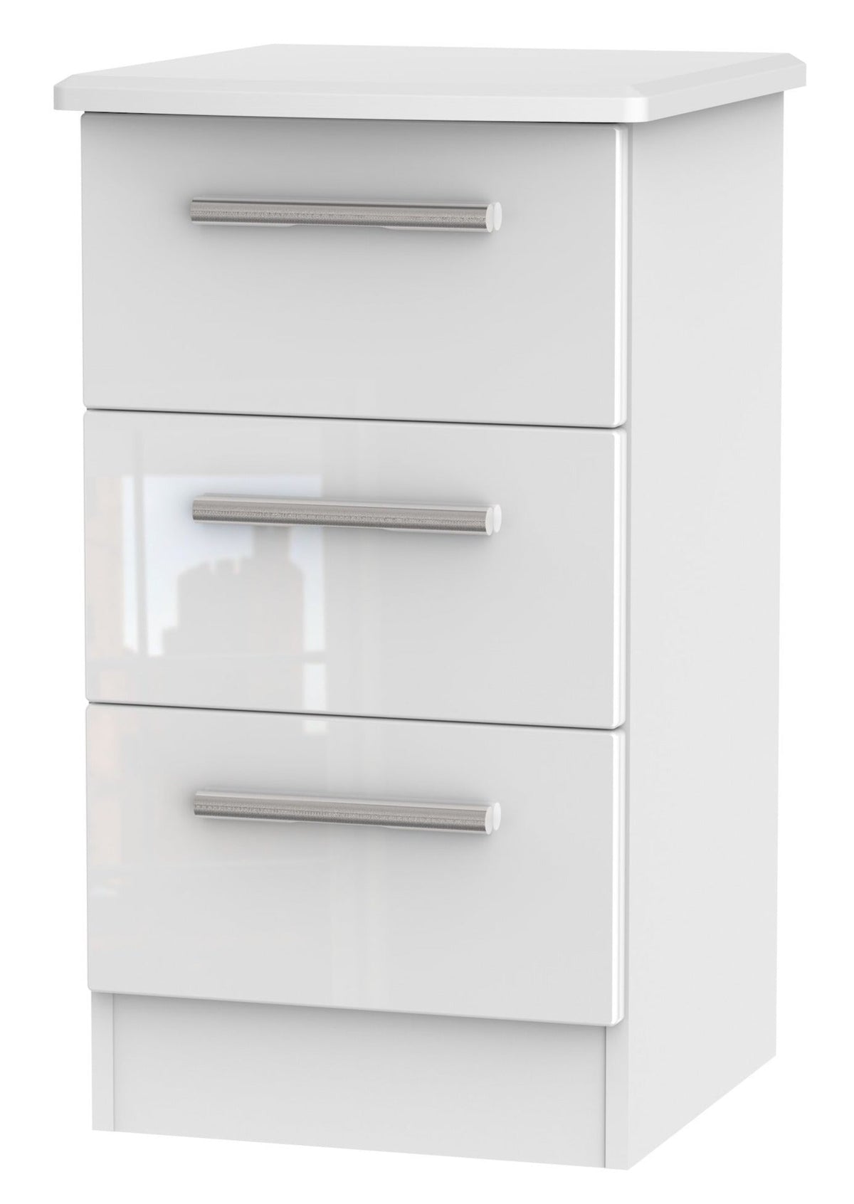 London 3 Drawer Bedside Cabinet