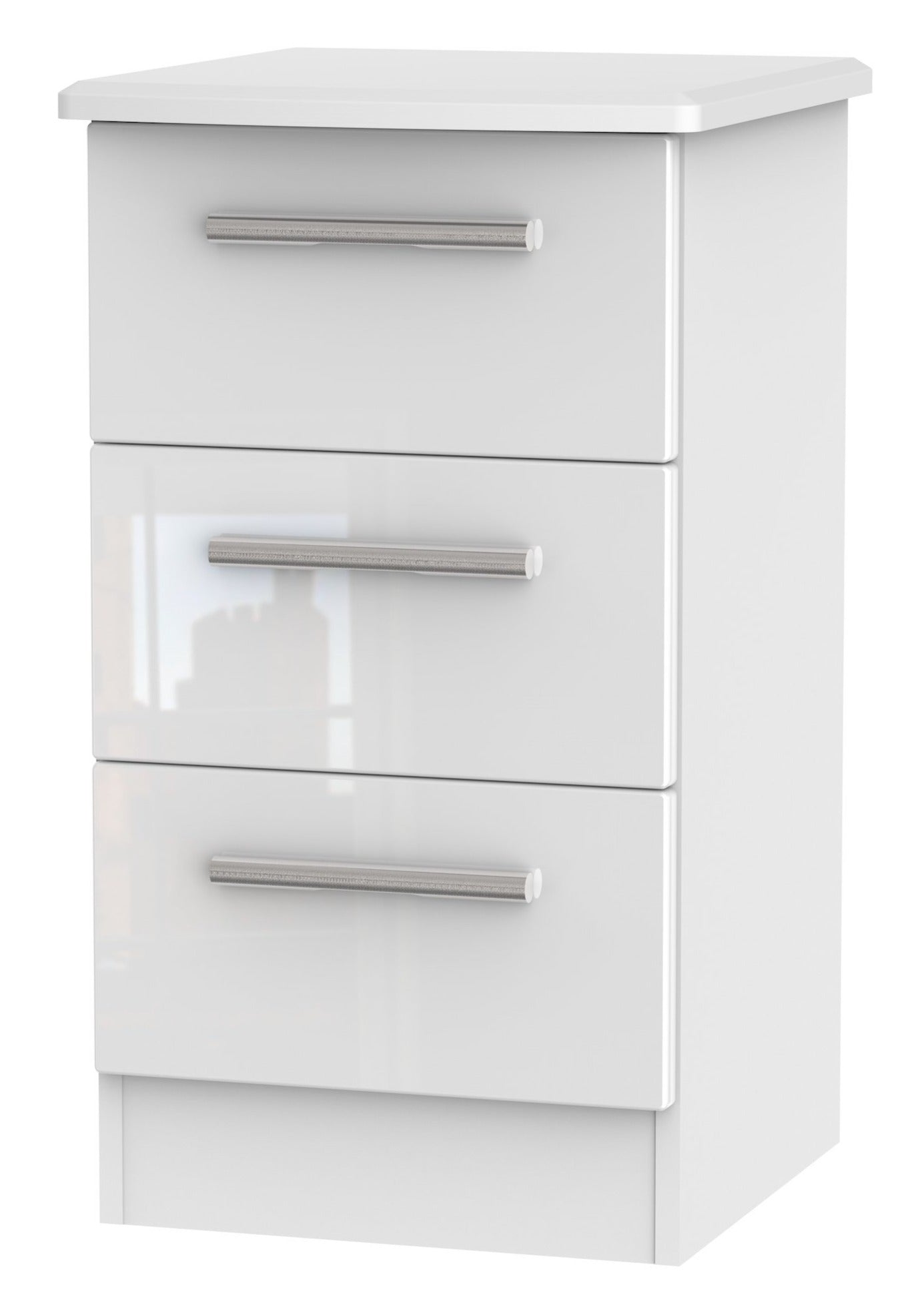 London 3 Drawer Bedside Cabinet