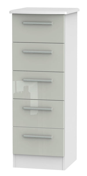London 5 Drawer Narrow Chest