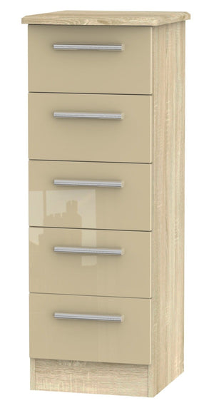London 5 Drawer Narrow Chest