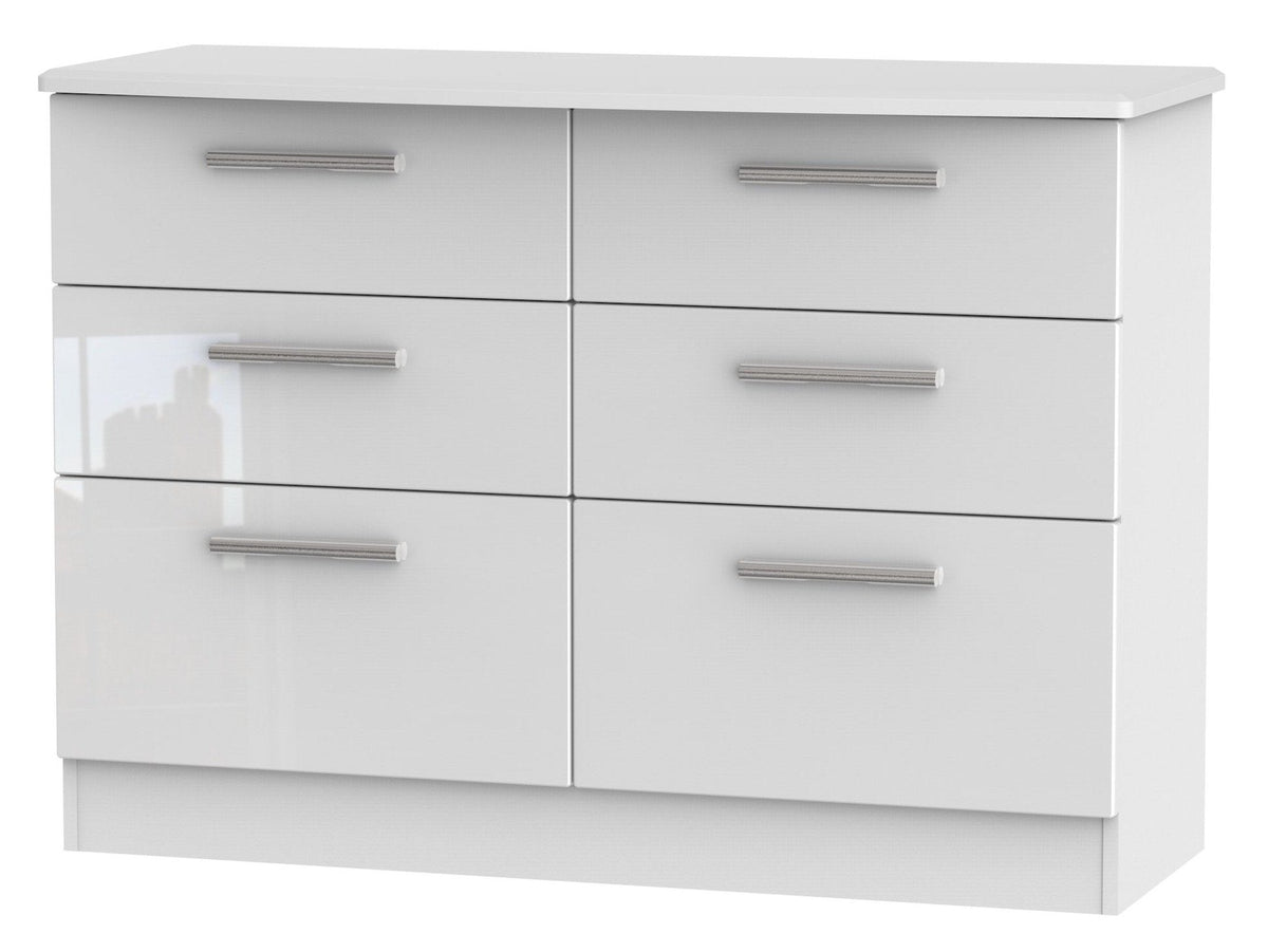 London 6 Drawer Midi Chest Of Drawers