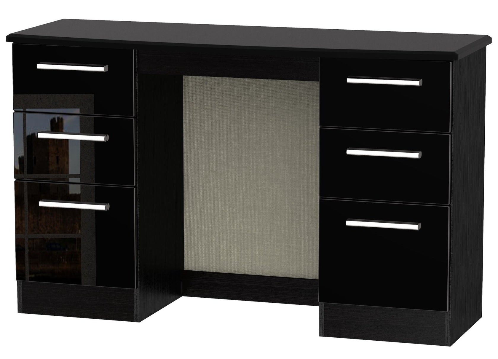London Double Pedestal Dressing Table