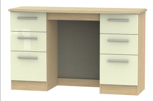 London Double Pedestal Dressing Table