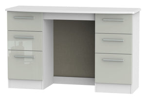 London Double Pedestal Dressing Table