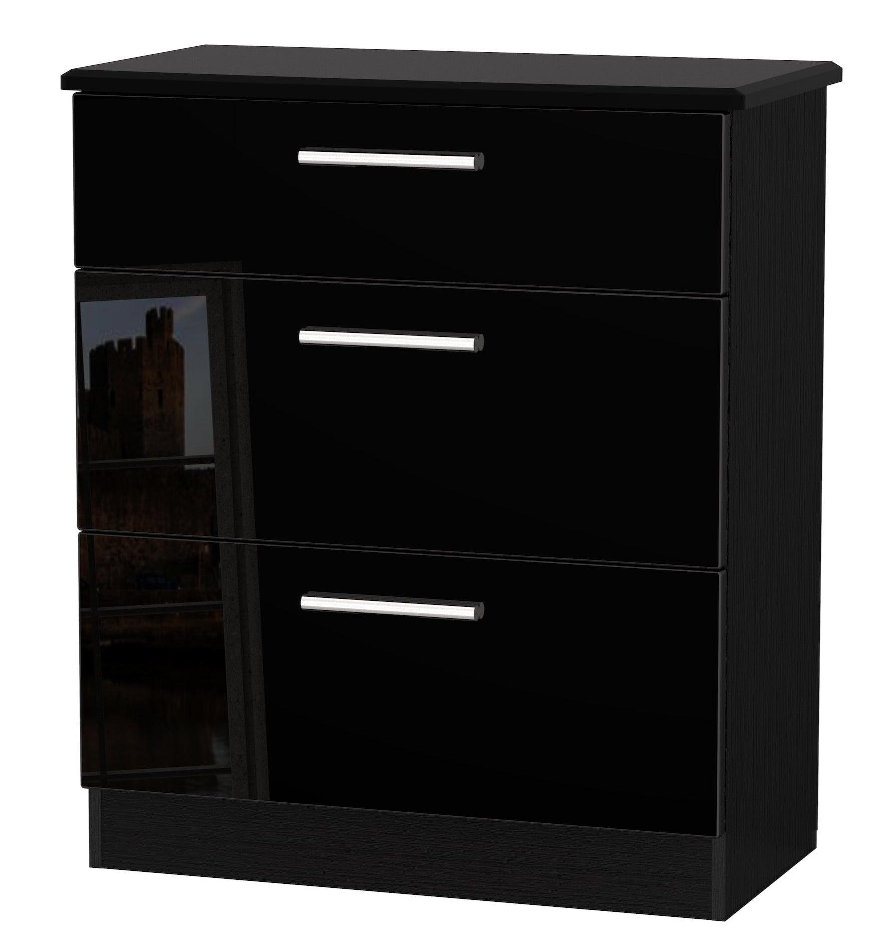London 3 Drawer Deep Chest Of Drawers
