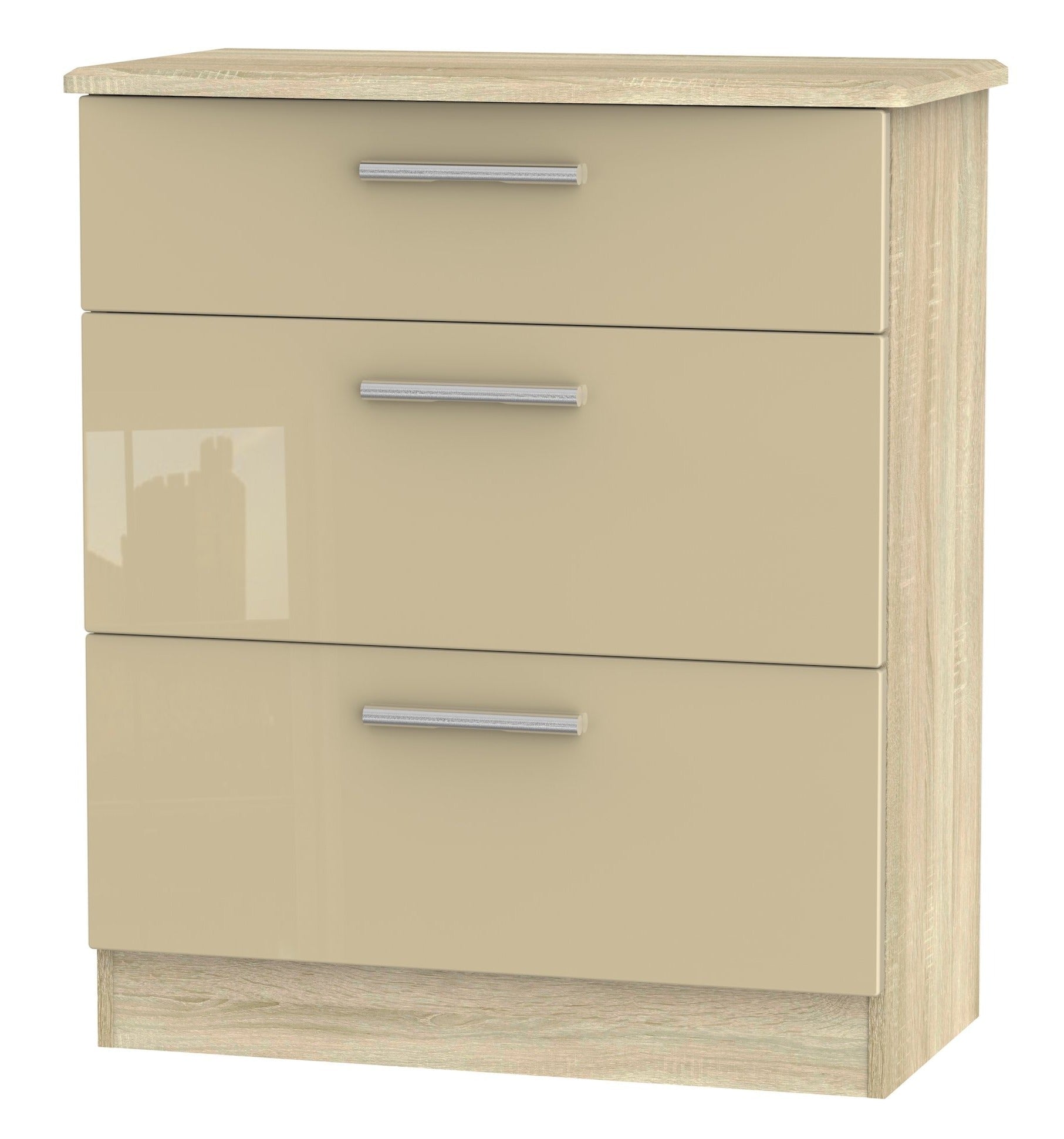 London 3 Drawer Deep Chest Of Drawers