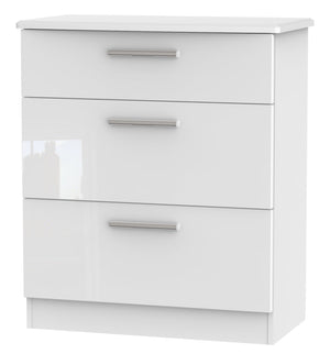 London 3 Drawer Deep Chest Of Drawers