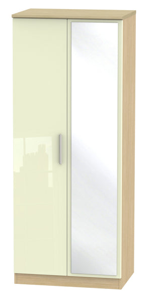 London 2ft 6in Mirror Wardrobe