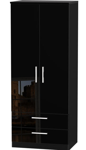 London 2ft 6in 2 Drawer Wardrobe