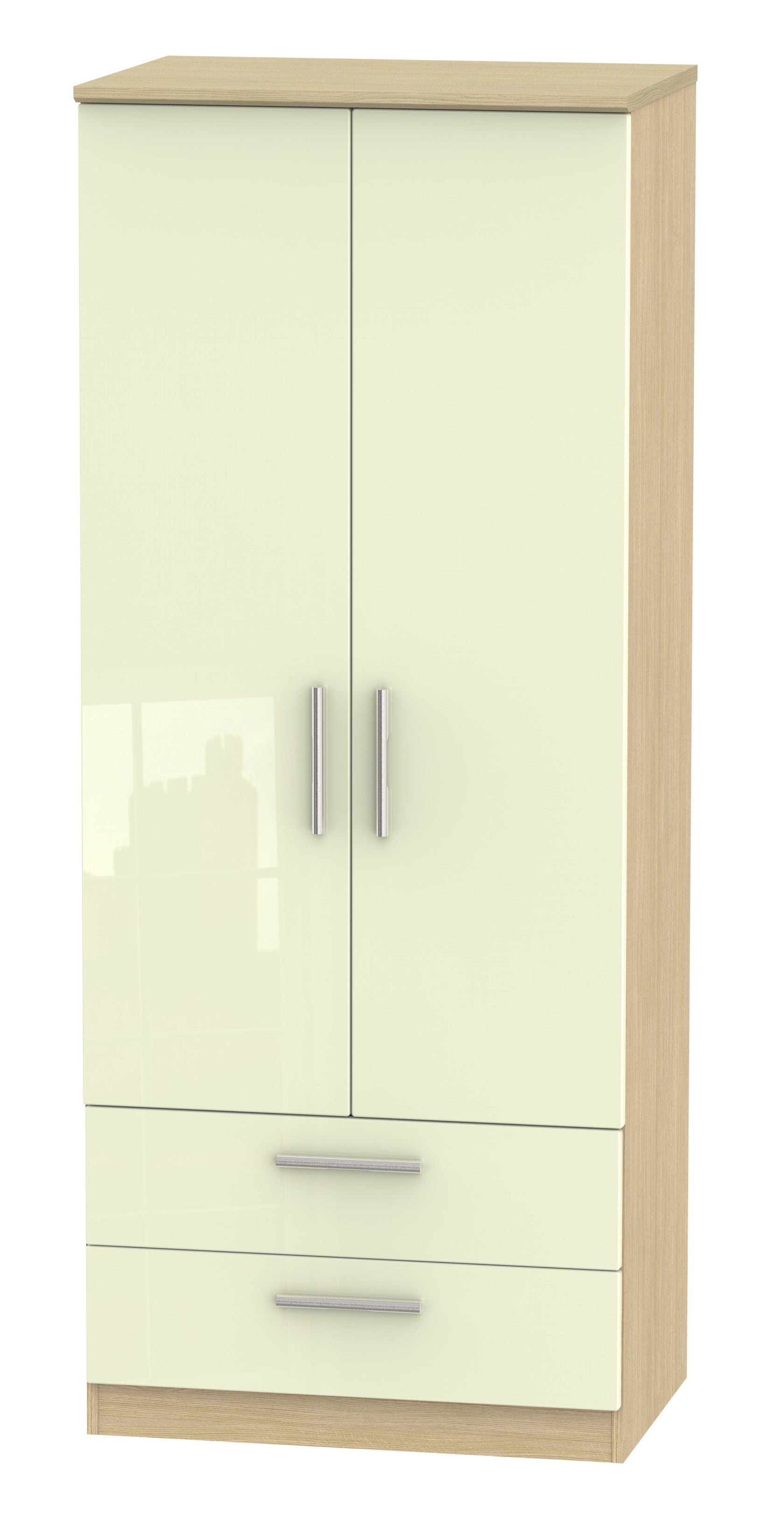 London 2ft 6in 2 Drawer Wardrobe