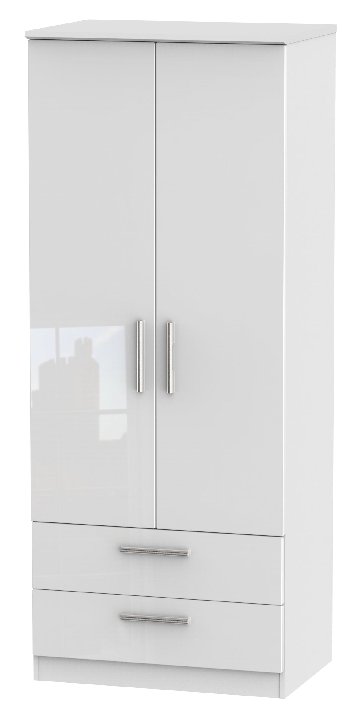 London 2ft 6in 2 Drawer Wardrobe