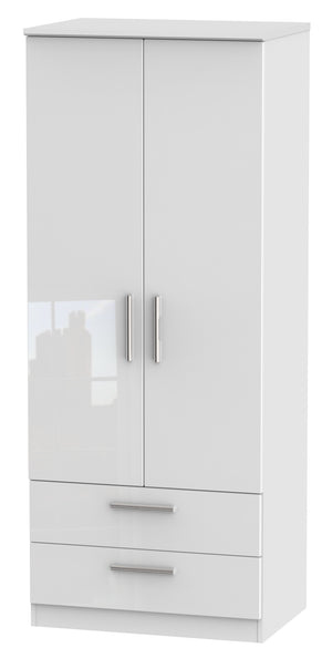 London 2ft 6in 2 Drawer Wardrobe