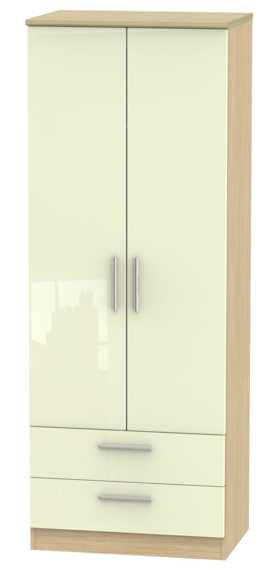 London 2 Door 2 Drawer 2ft 6in Wardrobe