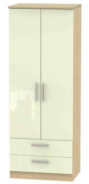 London 2 Door 2 Drawer 2ft 6in Wardrobe