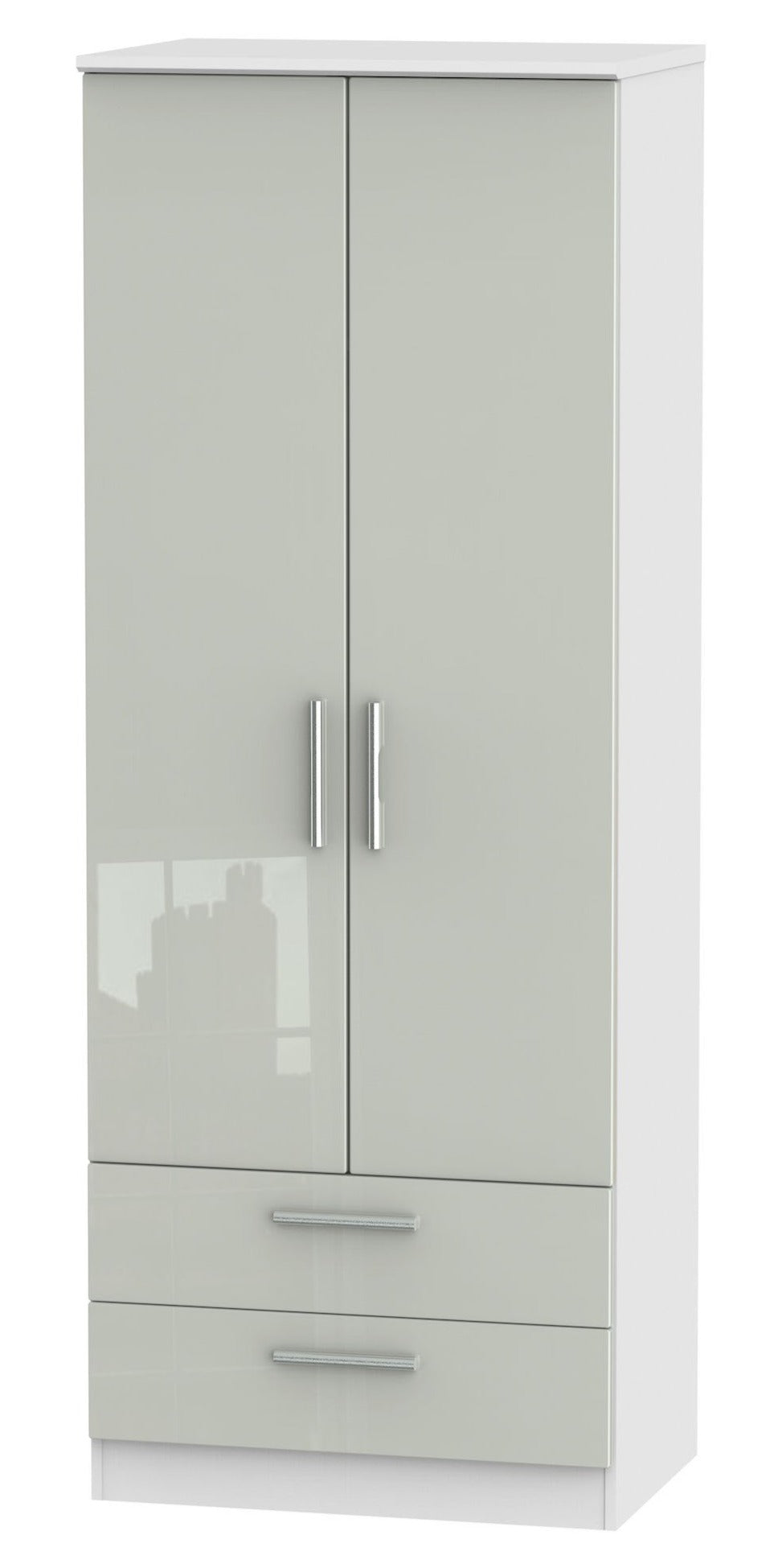 London 2 Door 2 Drawer 2ft 6in Wardrobe