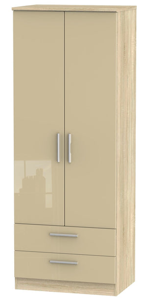 London 2 Door 2 Drawer 2ft 6in Wardrobe
