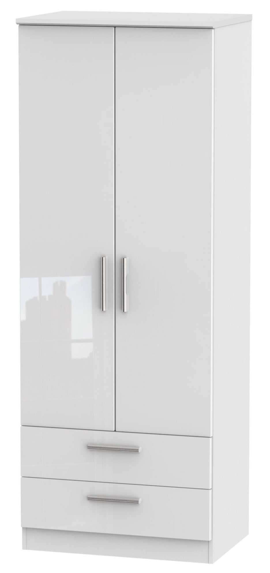 London 2 Door 2 Drawer 2ft 6in Wardrobe