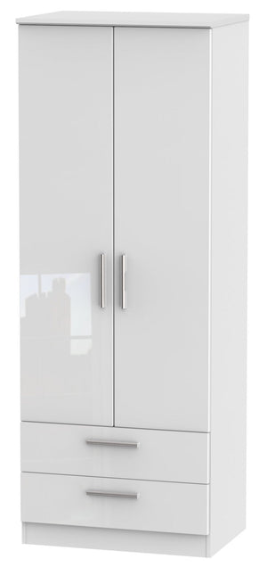 London 2 Door 2 Drawer 2ft 6in Wardrobe