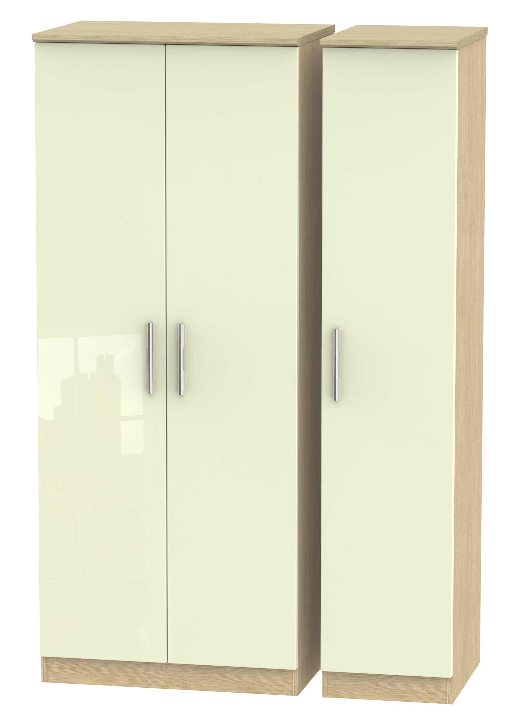 London Triple Plain Wardrobe
