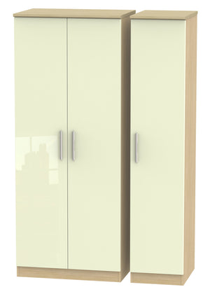 London Triple Plain Wardrobe
