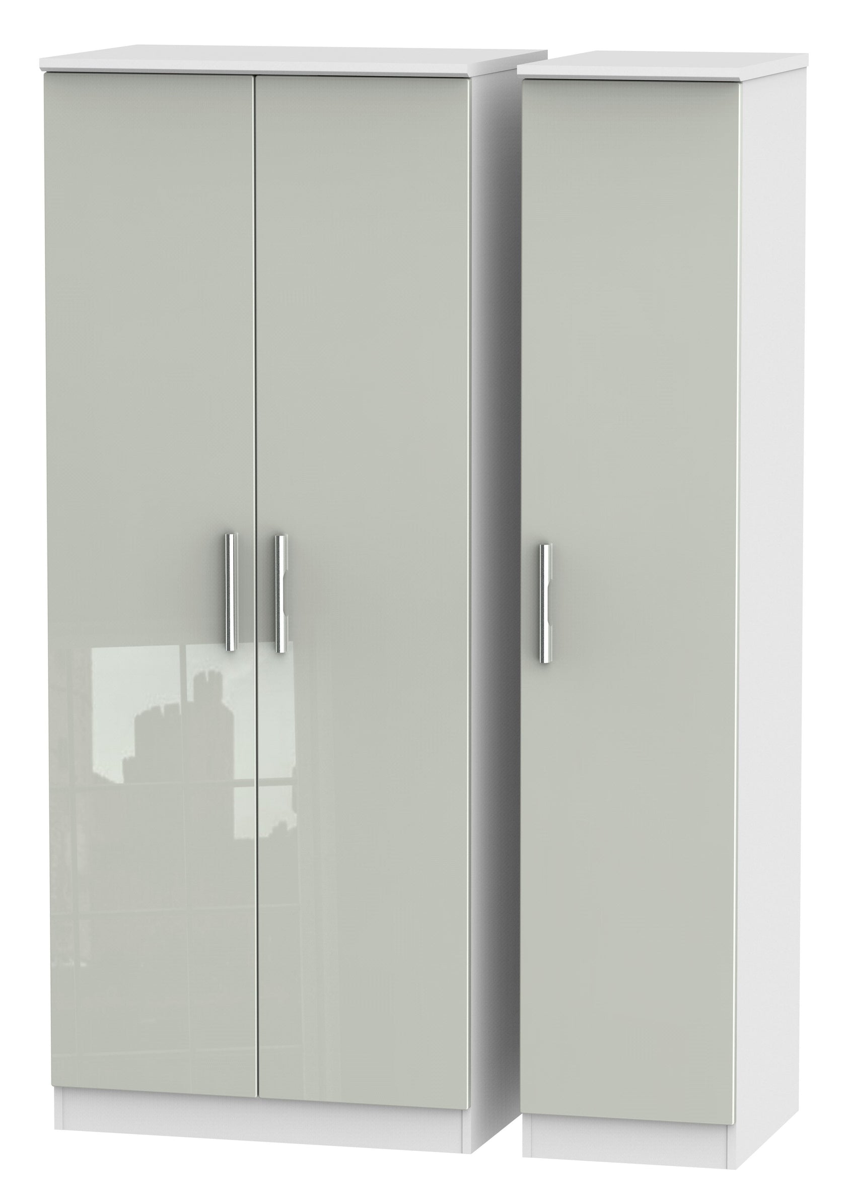 London Triple Plain Wardrobe
