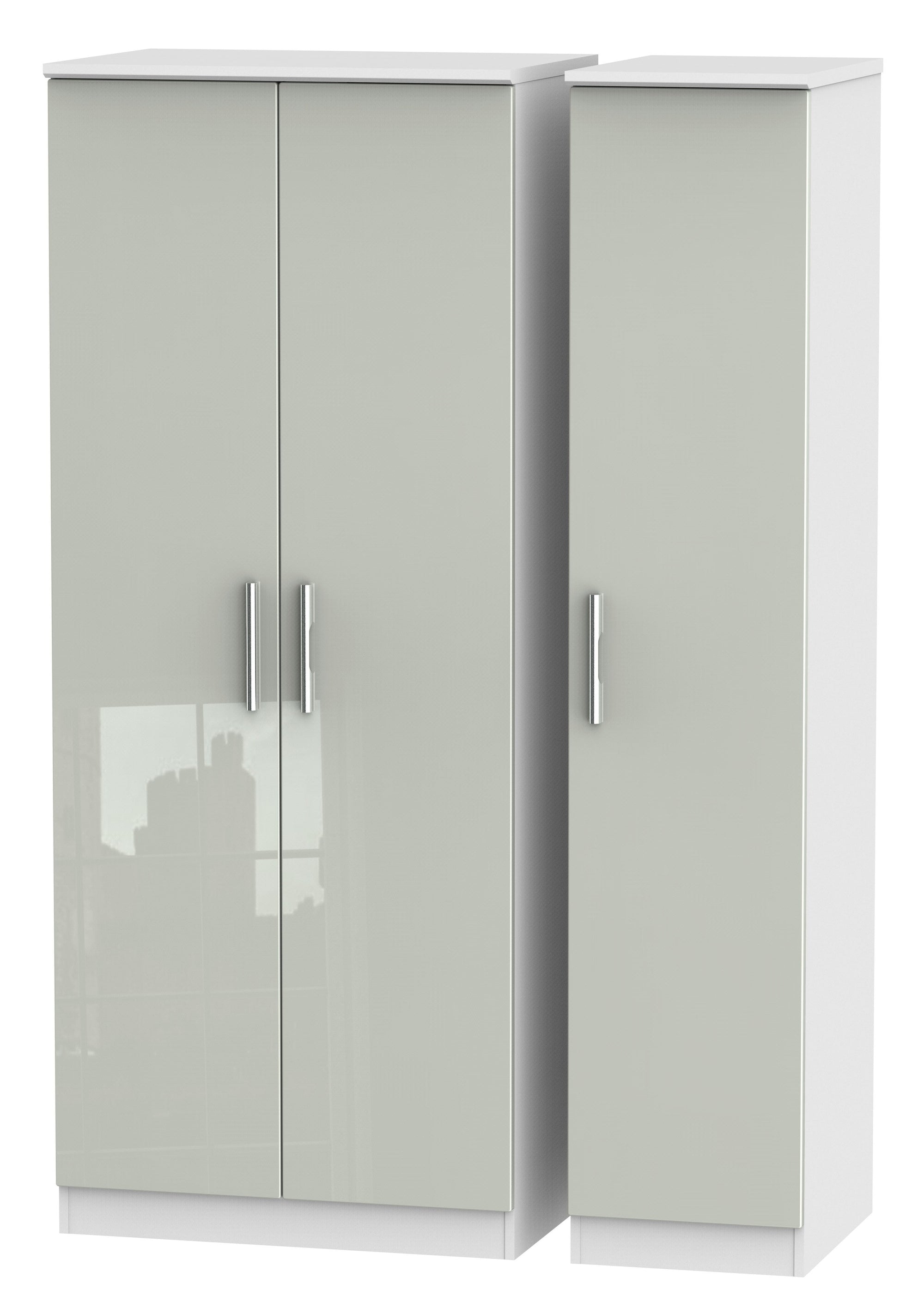 London Triple Plain Wardrobe
