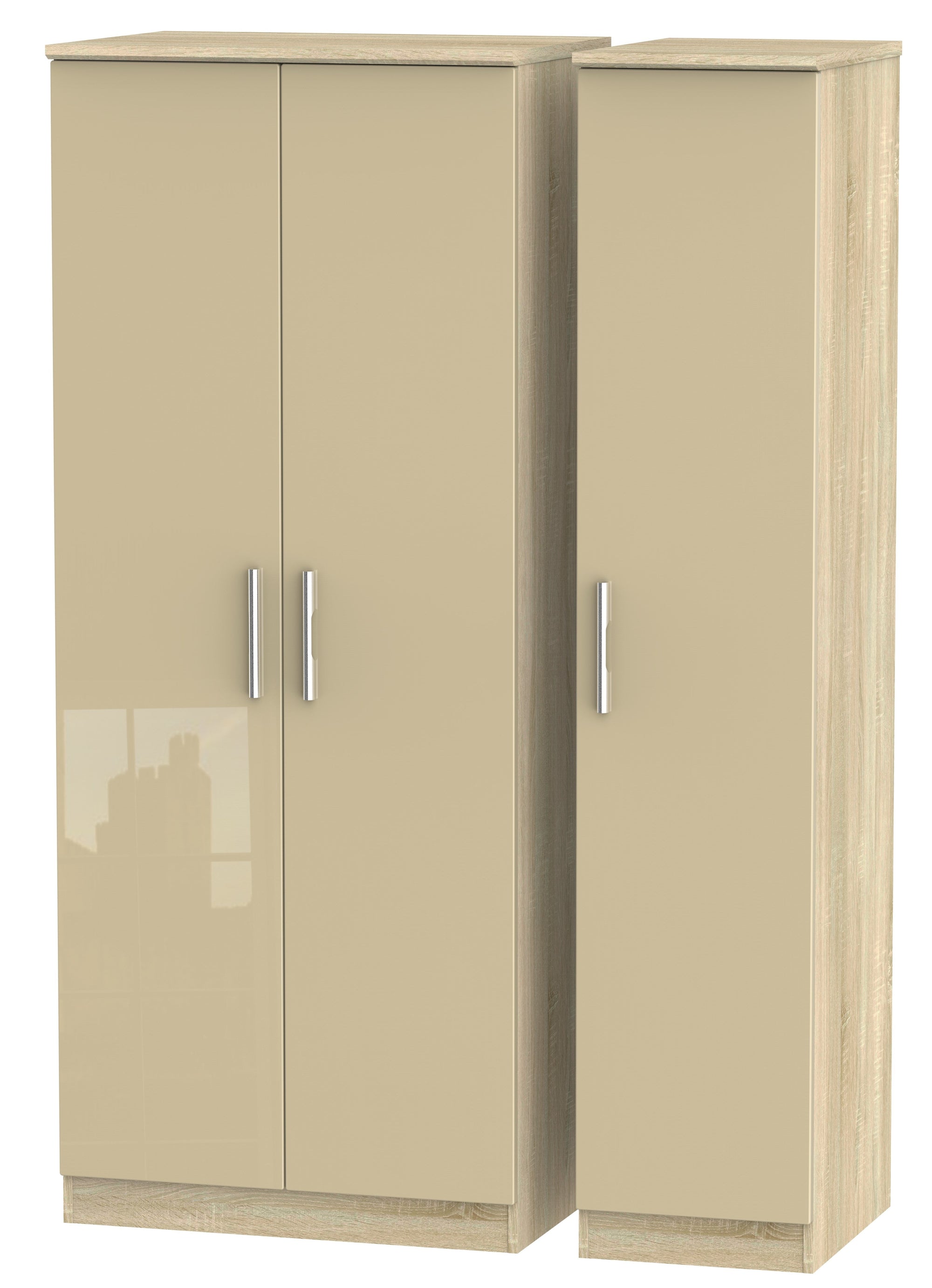 London Triple Plain Wardrobe