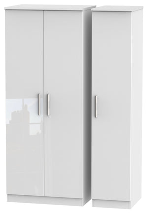 London Triple Plain Wardrobe
