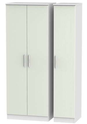 London 3 Door Tall Plain Wardrobe