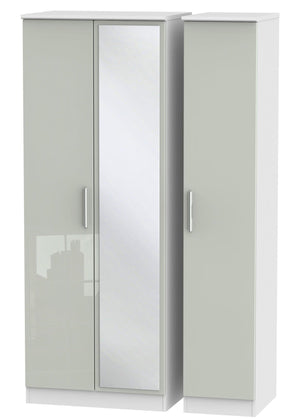 London 3 Door Tall Wardrobe With Mirror