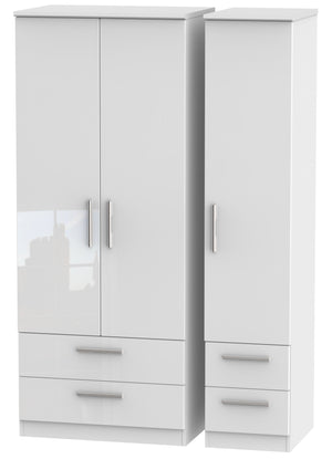 London Triple 2 Drawer + Drawer Wardrobe
