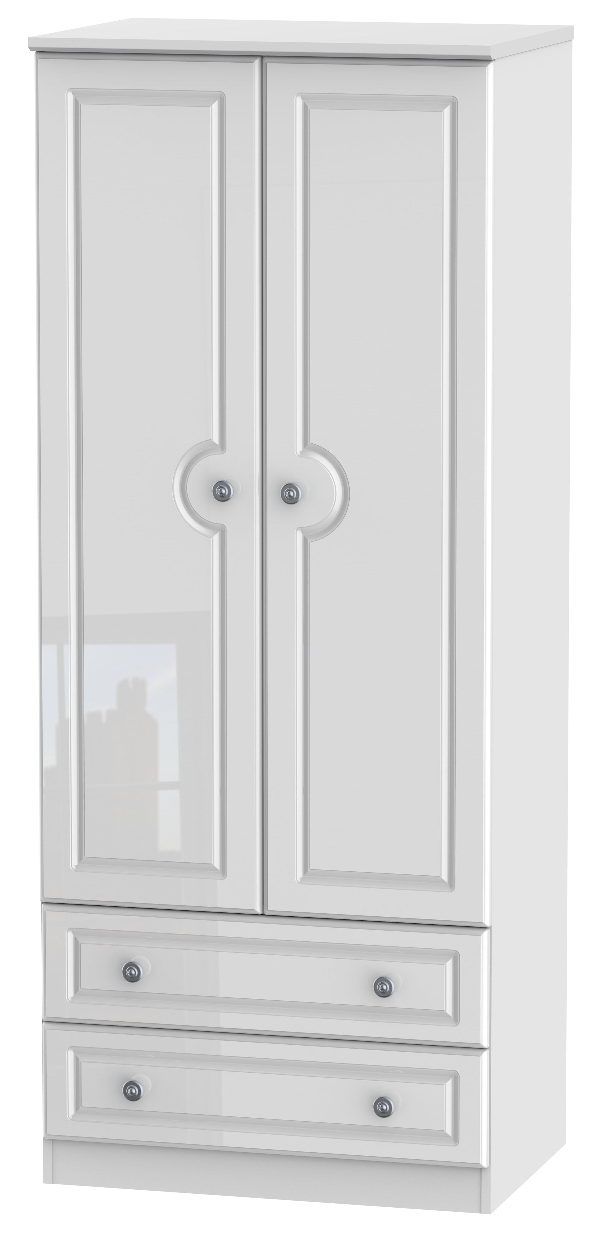Windsor 2 Door 2 Drawer Tall Wardrobe