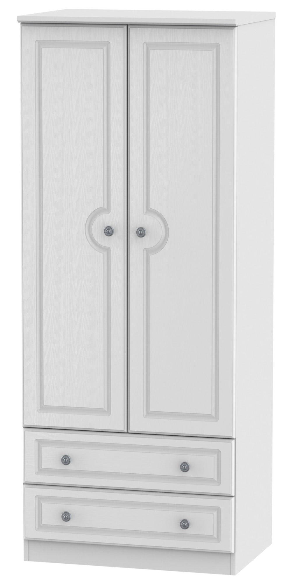 Windsor 2 Door 2 Drawer 2ft 6in Wardrobe