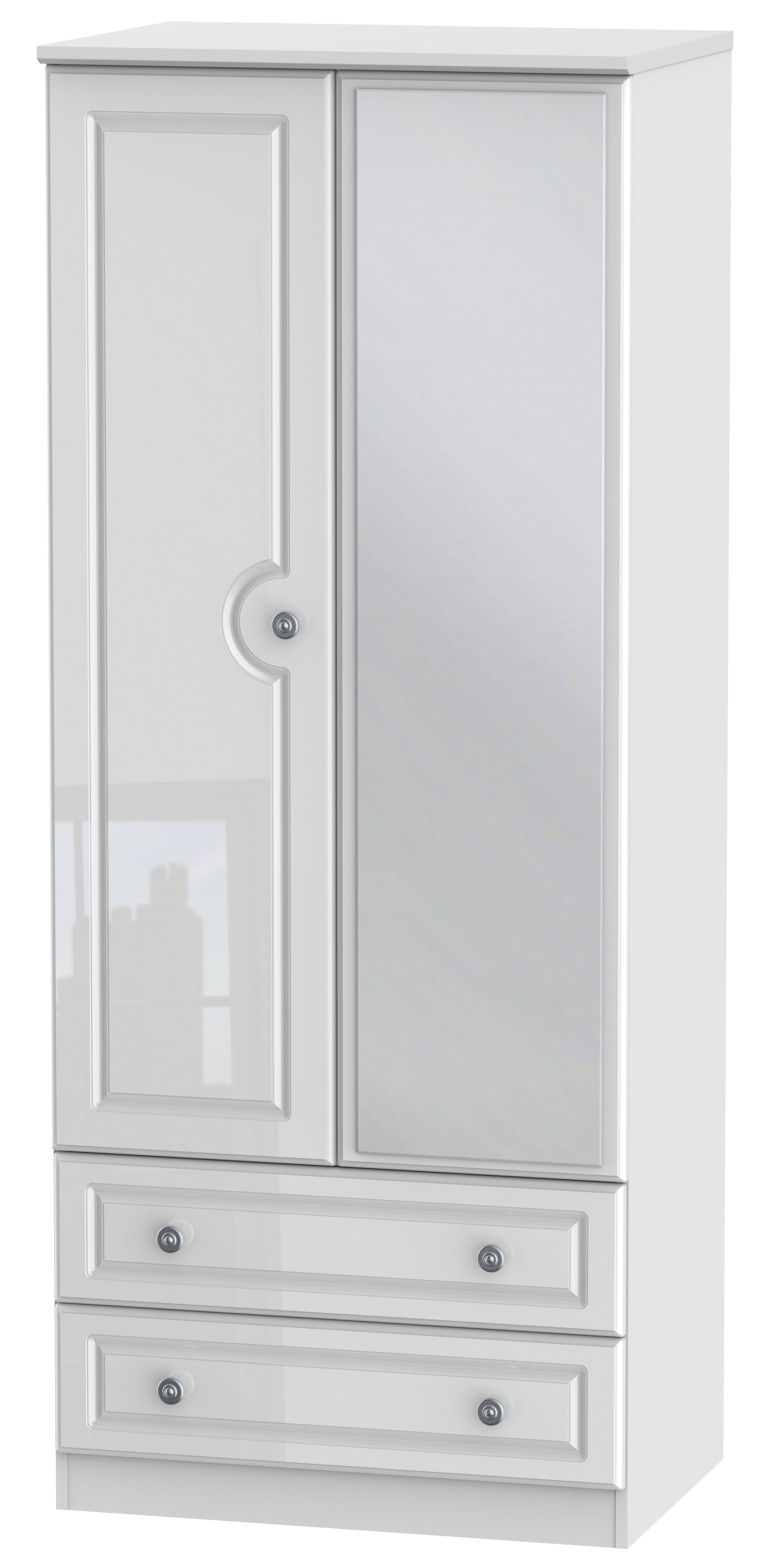 Windsor 2 Door Mirror Combi Wardrobe