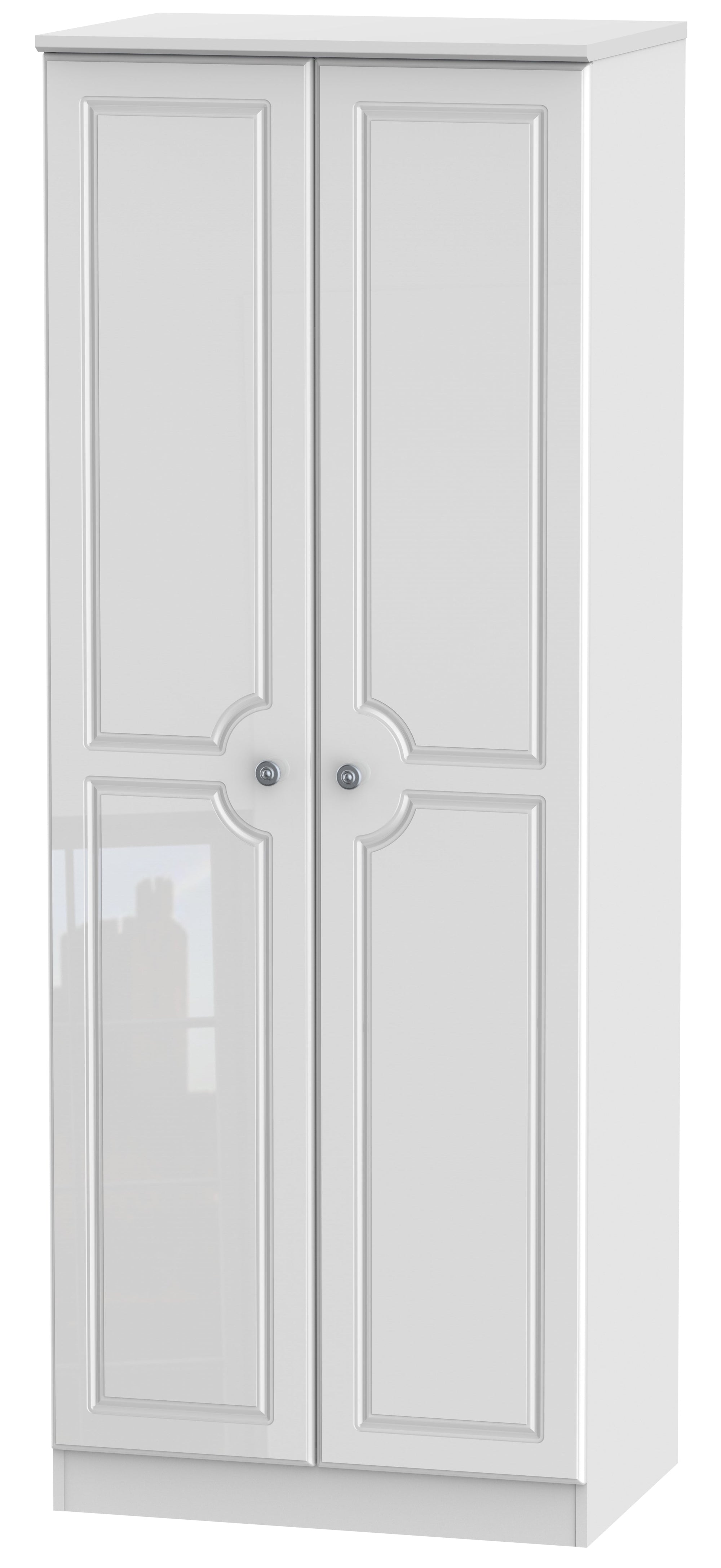 Windsor 2 Door Tall Plain Wardrobe