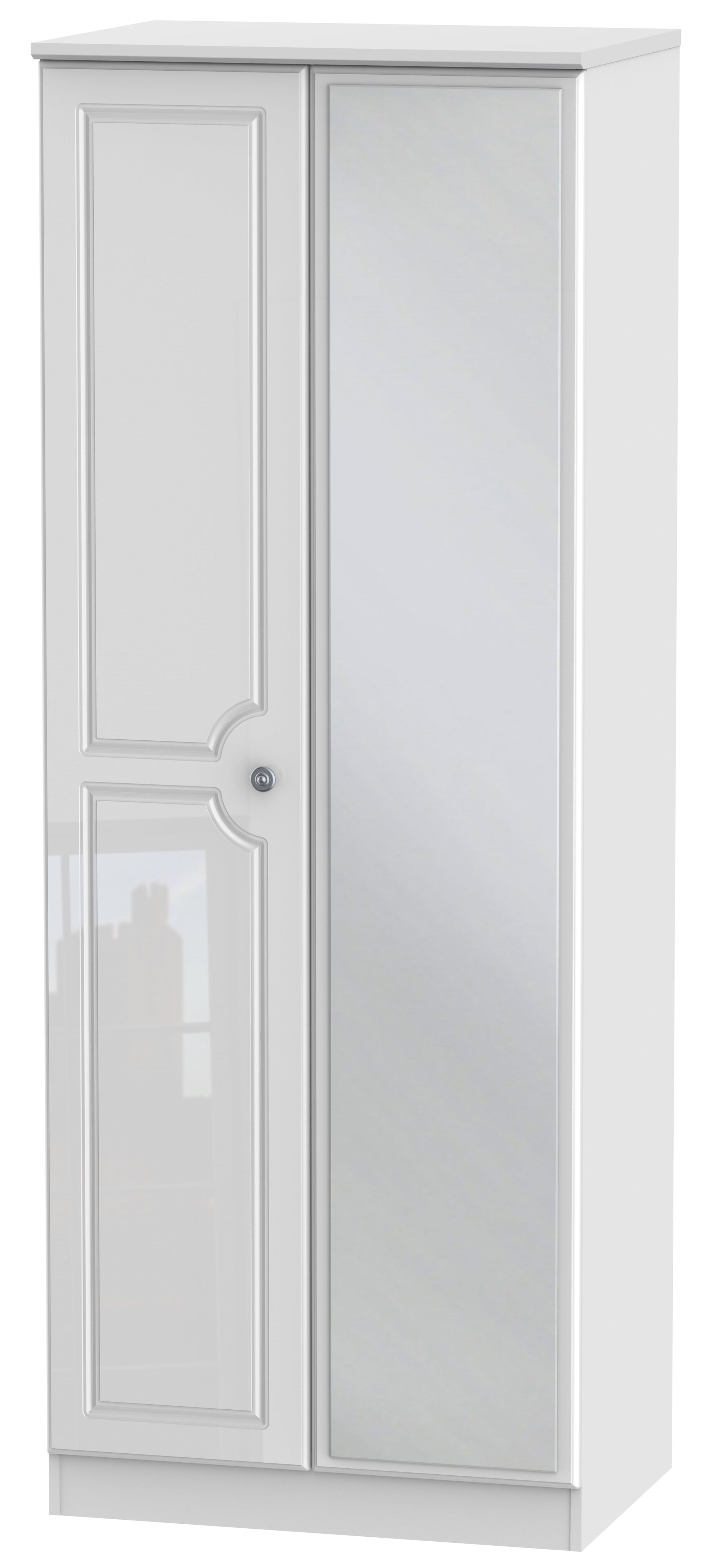 Windsor 2 Door Tall Mirror Wardrobe