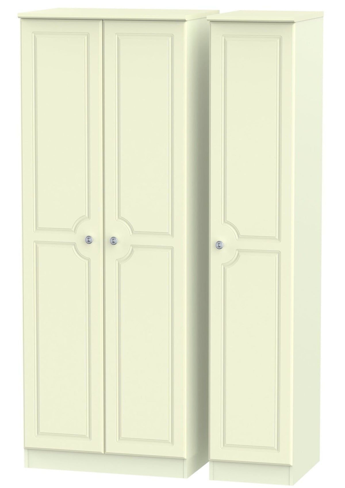Windsor 3 Door Tall Plain Wardrobe