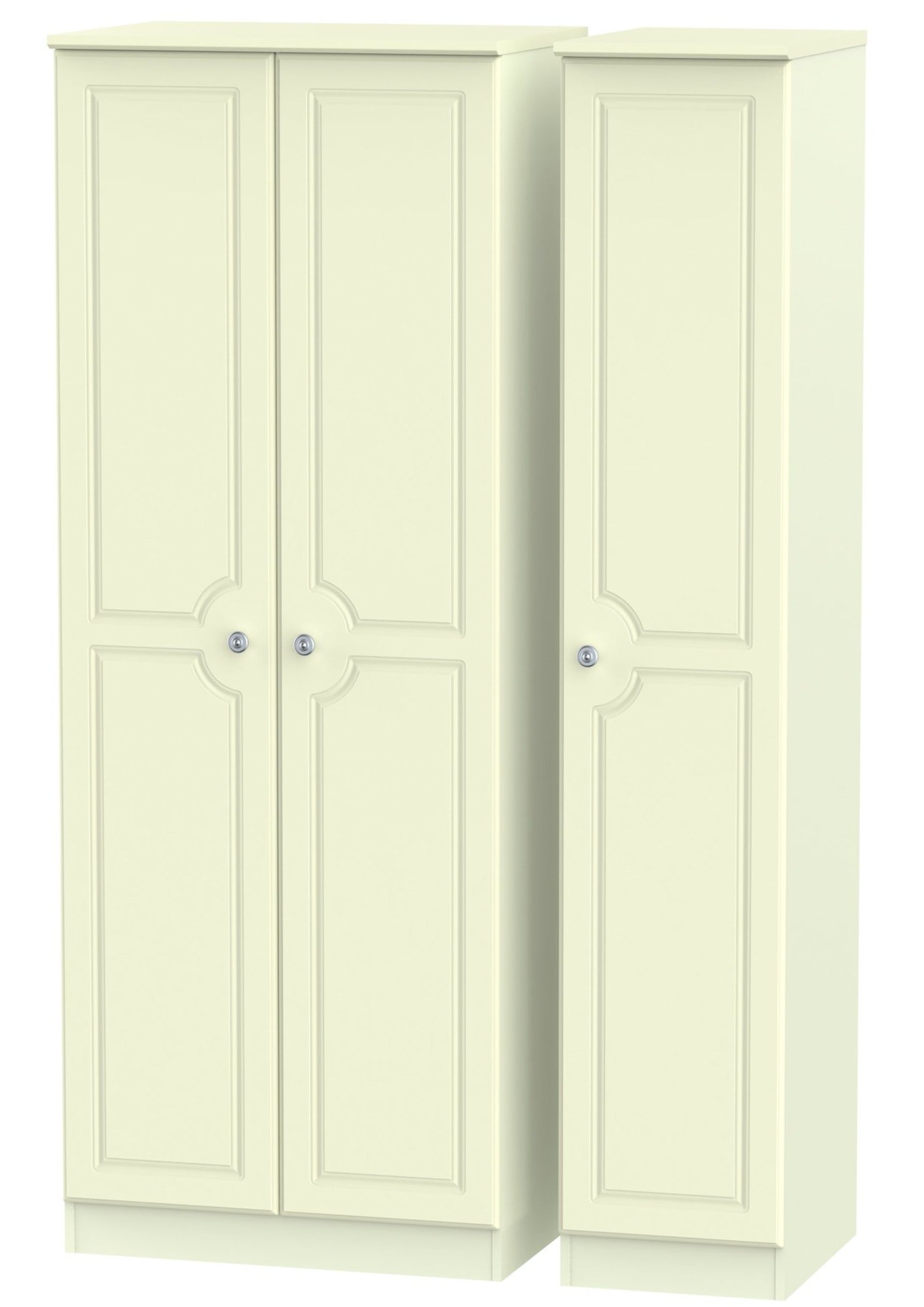 Windsor 3 Door Tall Plain Wardrobe