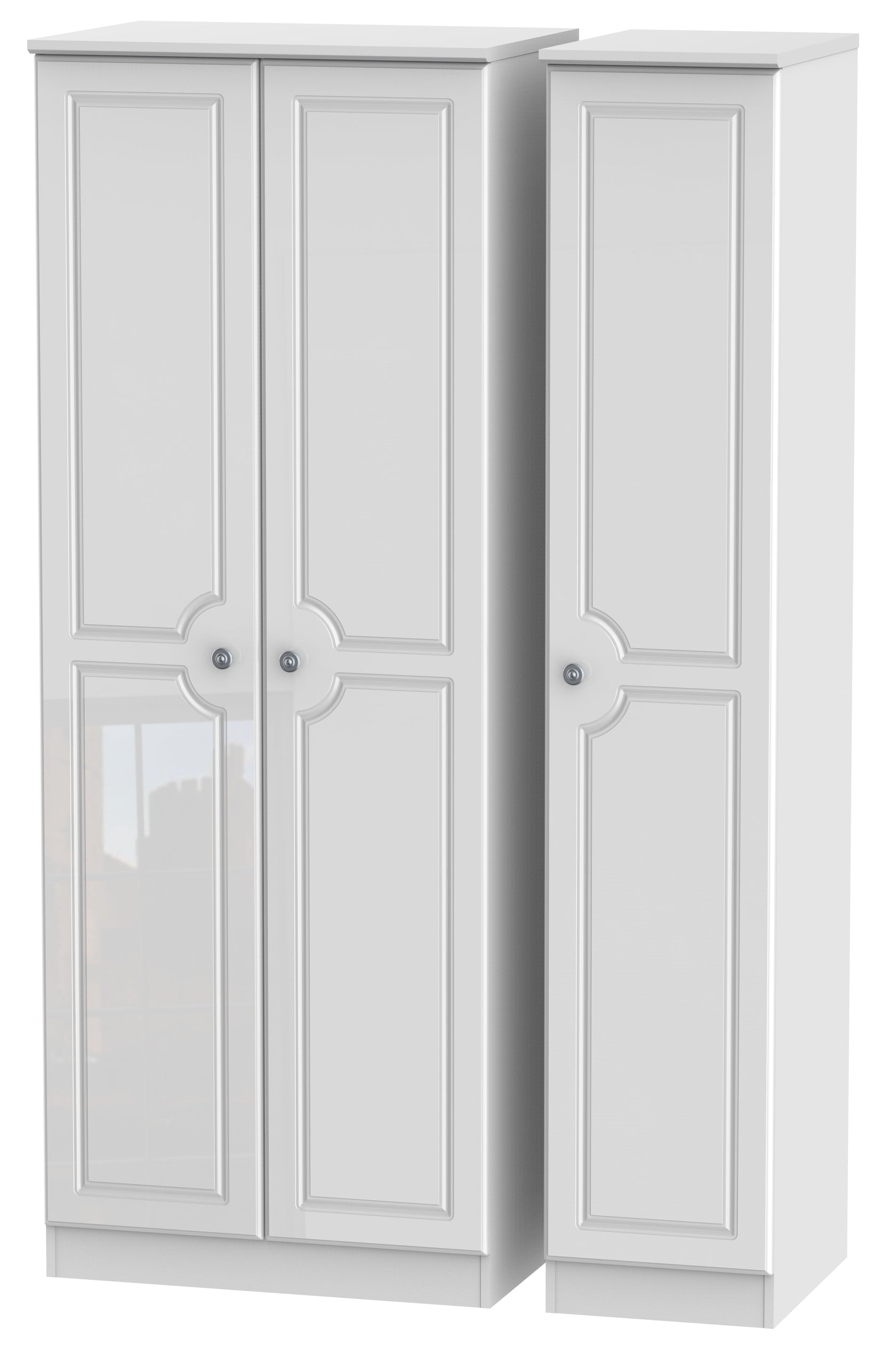 Windsor 3 Door Tall Plain Wardrobe