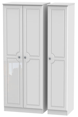 Windsor 3 Door Tall Plain Wardrobe