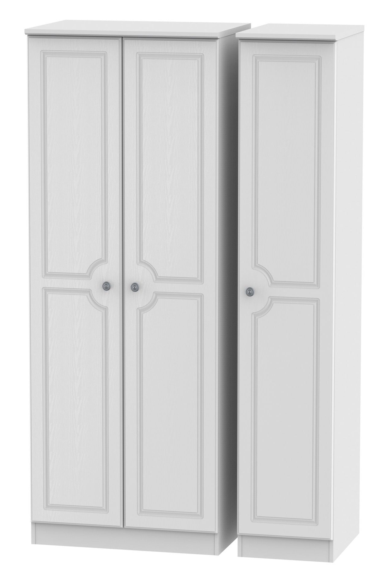 Windsor 3 Door Tall Plain Wardrobe