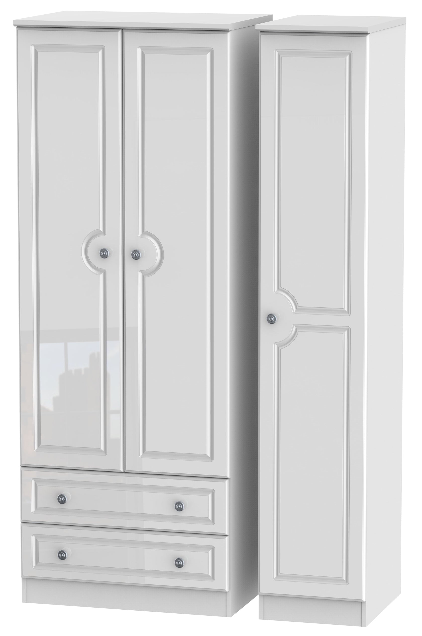 Windsor 3 Door 2 Drawer Tall Wardrobe