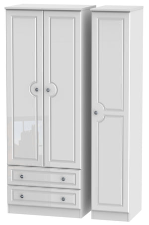 Windsor 3 Door 2 Drawer Tall Wardrobe