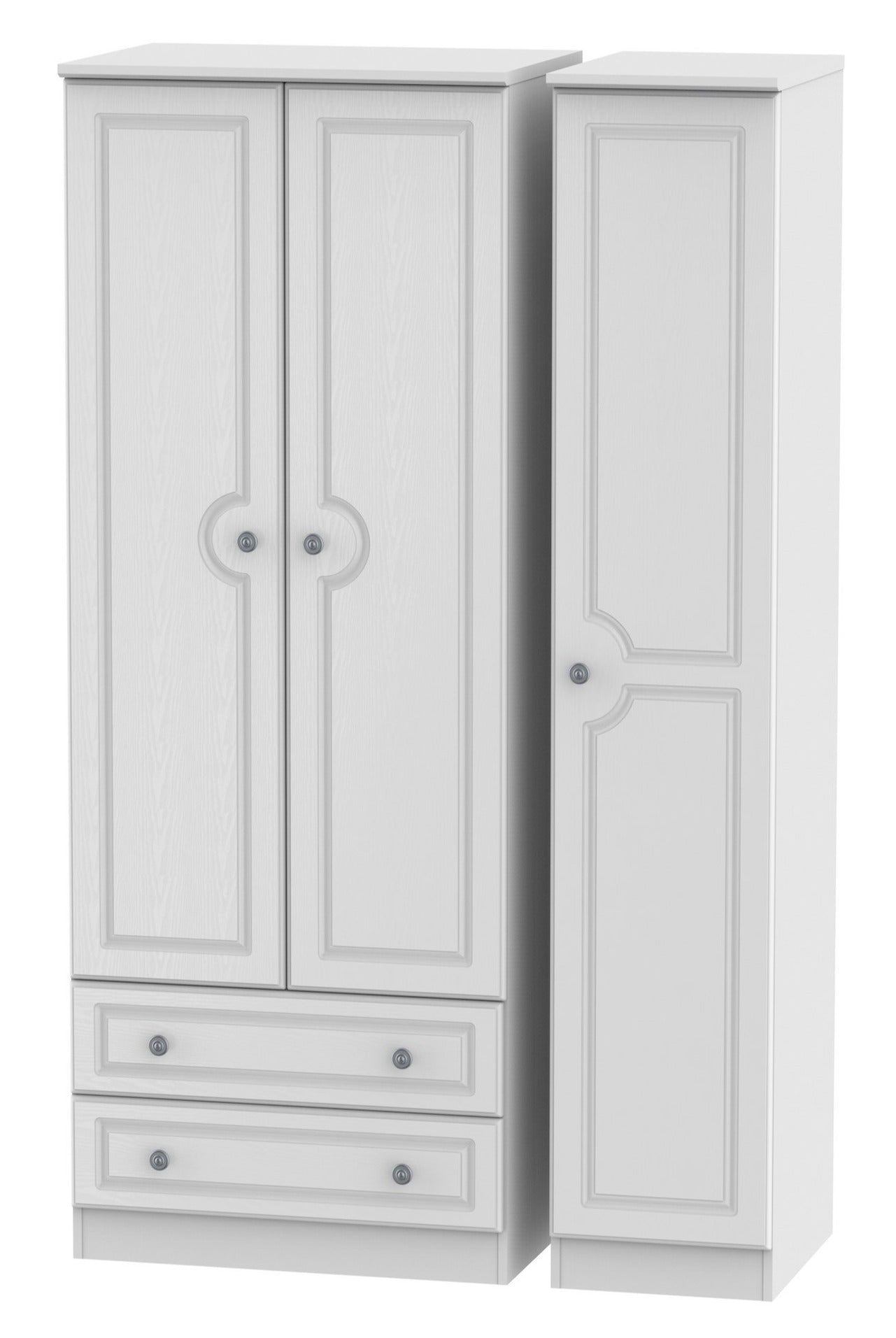 Windsor 3 Door 2 Drawer Tall Wardrobe