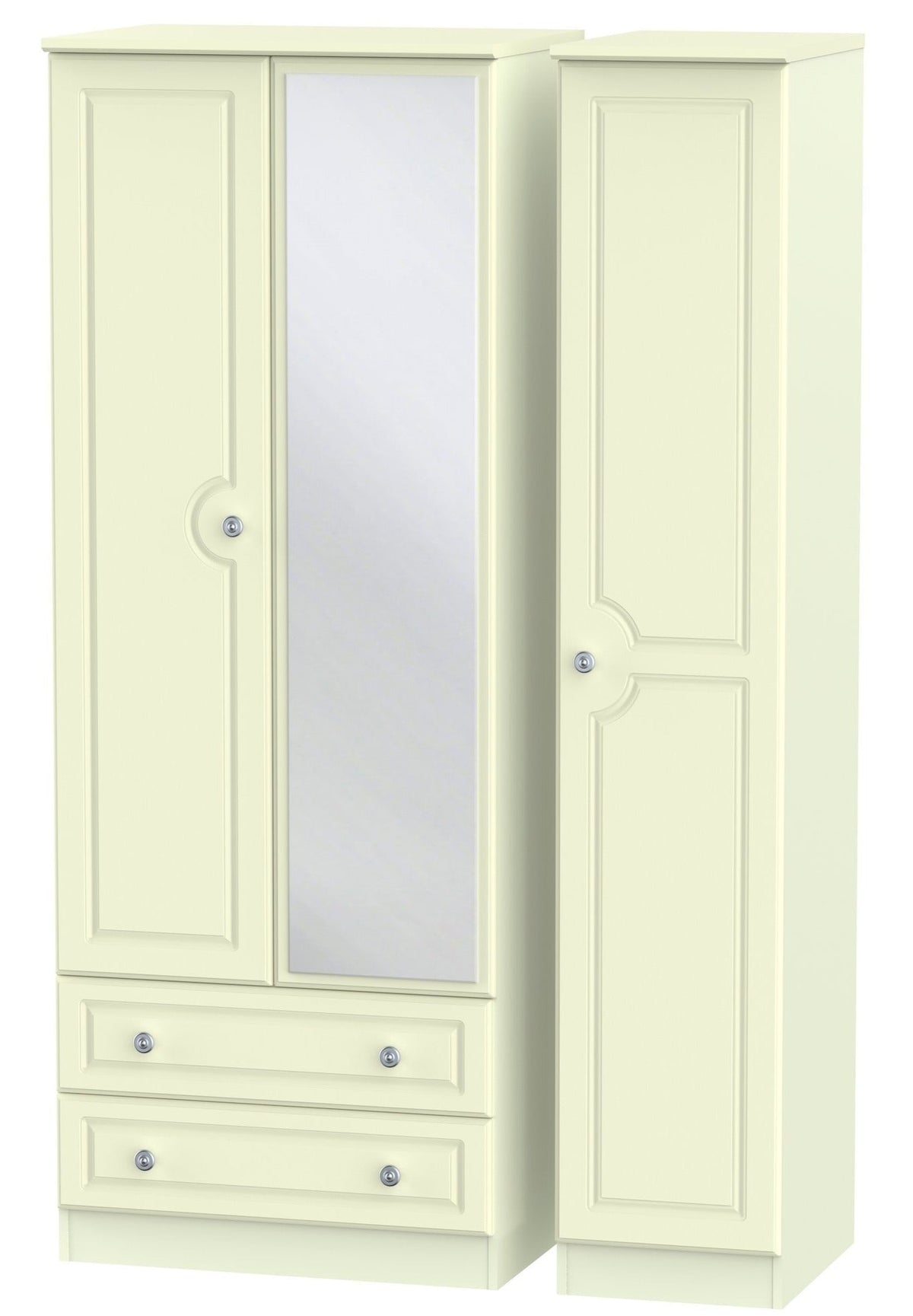Windsor 3 Door 2 Left Drawer Mirror Wardrobe