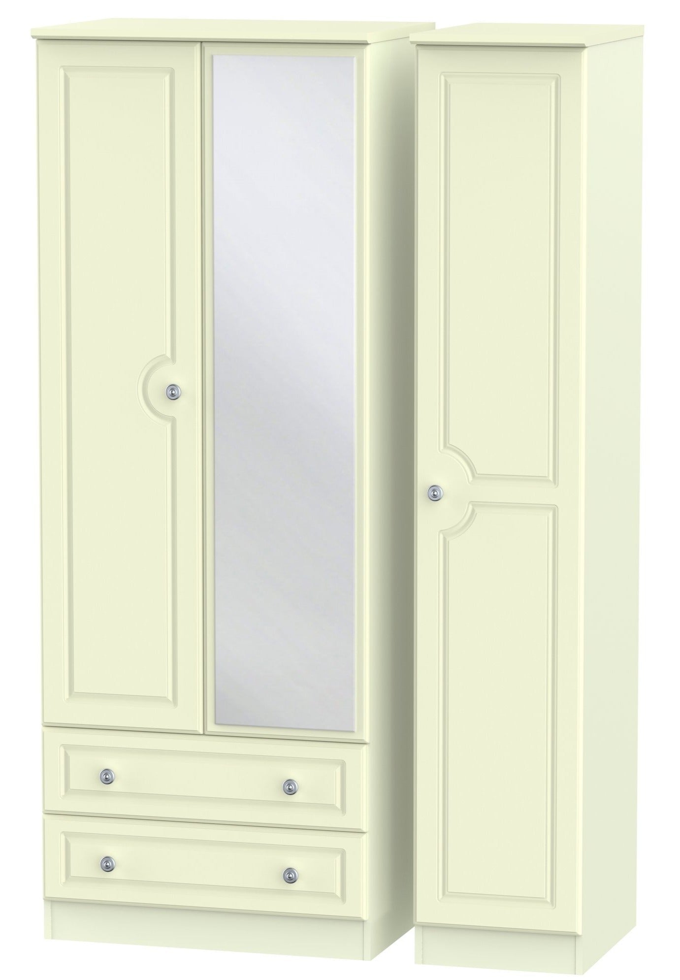 Windsor 3 Door 2 Left Drawer Mirror Wardrobe