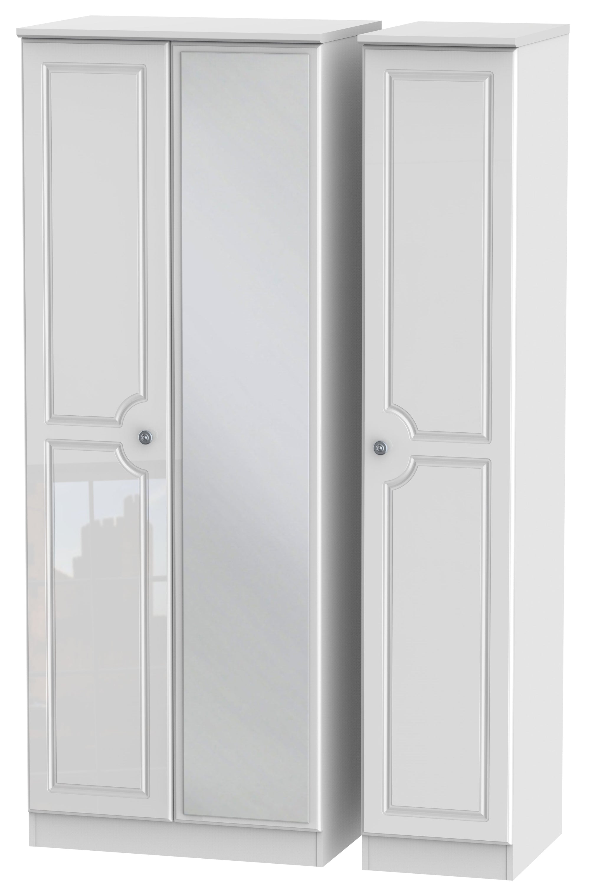 Windsor 3 Door Tall Mirror Wardrobe